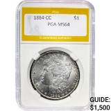 1884-CC Morgan Dollar PGA MS64 SILVER