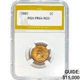 1880 Indian Head Cent RED PR64