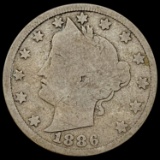 1886 Liberty Victory Nickel NICELY CIRCULATED