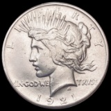 1921 Silver Peace Dollar CLOSELY UNCIRCULATED
