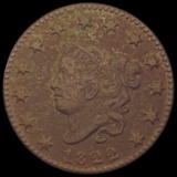 1822 Coronet Head Large Cent CLOSELY UNCIRCULATED