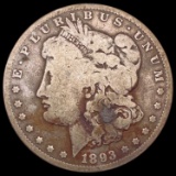 1893-CC Morgan Silver Dollar NICELY CIRCULATED