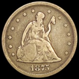 1875-S Twenty Cent Piece LIGHTLY CIRCULATED