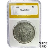 1904 Morgan Dollar PGA MS63+ SILVER