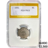 1881 Shield Nickel PGA PR63