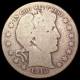 1913 Barber Half Dollar NICELY CIRCULATED