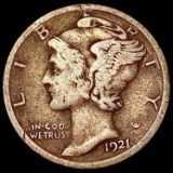 1921-D Mercury Dime NICELY CIRCULATED