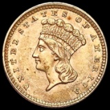 1857 Rare Gold Dollar UNCIRCULATED