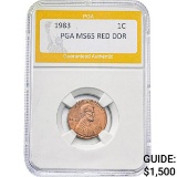 1983 1C Lincoln Memorial PGA MS65 RED DDR