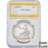 1876-S Trade Dollar PGA MS64 SILVER