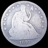 1876-CC Seated Liberty Half Dollar NICELY CIRCULATED