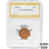 1898 1C Indian Head PGA MS64 RED