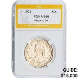 1921 Missouri 2x4 Half Dollar PGA MS66