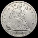 1846 Seated Liberty Dollar CLOSELY UNCIRCULATED CLOSELY UNCIRCULATED