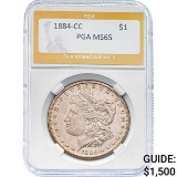 1884-CC Morgan Dollar PGA MS65 SILVER