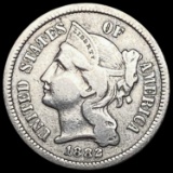 1882 Nickel Three Cent LIGHTLY CIRCULATED