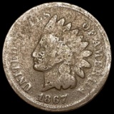 1867 Indian Head Cent NICELY CIRCULATED