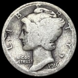 1916-D Mercury Dime NICELY CIRCULATED