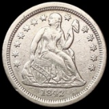 1842-O Seated Liberty Dime NEARLY UNCIRCULATED