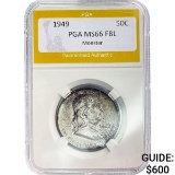 1949 Franklin Half Dollar PGA MS66 FBL Monster