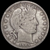 1904-O Barber Half Dollar NICELY CIRCULATED NICELY CIRCULATED