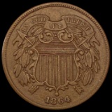 1864 Two-Cent Piece CLOSELY UNCIRCULATED CLOSELY UNCIRCULATED