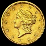 1851 Liberty Head Gold Dollar CLOSELY UNCIRCULATED CLOSELY UNCIRCULATED