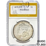1878 8TF Morgan Dollar PGA MS63 SILVER