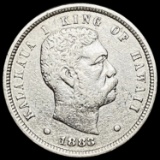 1883 Kingdom of Hawaii Dime CLOSELY UNCIRCULATED