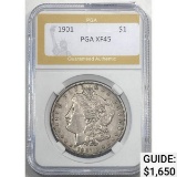 1901 Morgan Dollar PGA XF45 SILVER