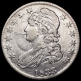 1833 Capped Bust Half Dollar CLOSELY UNCIRCULATED CLOSELY UNCIRCULATED