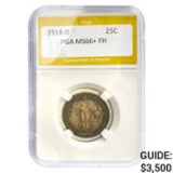 1918-D Standing Liberty Quarter PGA MS66+ FH