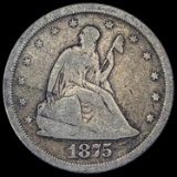 1875-S Twenty Cent Piece NICELY CIRCULATED