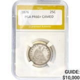 1876 25C Seated Liberty PGA PR66+ CAMEO