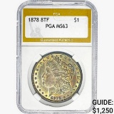 1878 8 TF Morgan Silver Dollar PGA MS63