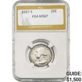 1937-S Washington Quarter PGA MS67