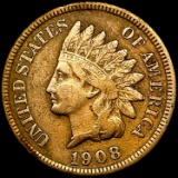 1908-S Indian Head Cent LIGHTLY CIRCULATED