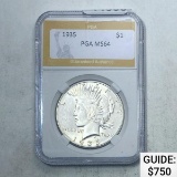 1935 Peace Silver Dollar PGA MS64