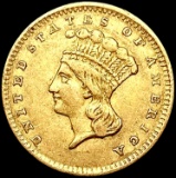 1856 Rare Gold Dollar CLOSELY UNCIRCULATED