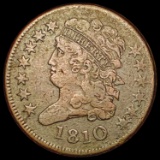 1810 Classic Head Half Cent NEARLY UNCIRCULATED