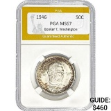 1946 Booker T. Washington Half Dollar PGA MS67