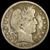 1892 Barber Half Dollar NICELY CIRCULATED