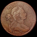1807/6 Draped Bust Large Cent NICELY CIRCULATED