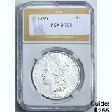 1880 Morgan Silver Dollar PGA MS66