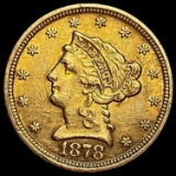 1878 $2.50 Liberty Head Quarter Eagle CLOSELY UNCI CLOSELY UNCIRCULATED