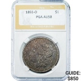 1892-O Morgan Silver Dollar PGA AU58