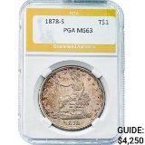 1878-S Silver Trade Dollar PGA MS63