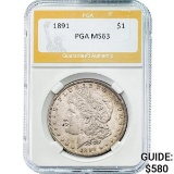 1891 Morgan Silver Dollar PGA MS63