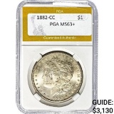1882-CC Morgan Silver Dollar PGA MS63+