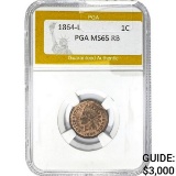 1864-L Indian Head Cent PGA MS65 RB